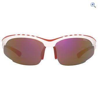 Sinner Crane Sunglasses (Red Revo) - Colour: WHITE-RED